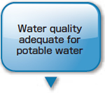 Water quality adequate for potable water